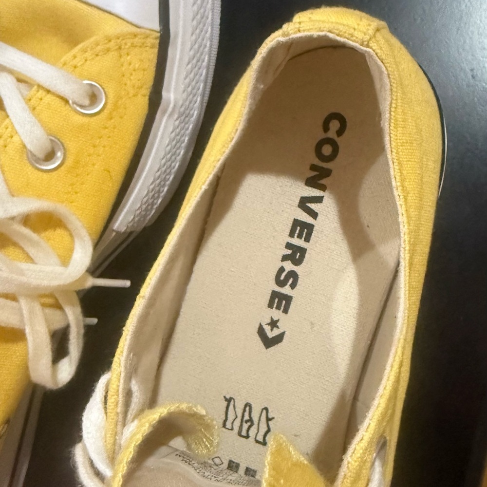 Converse Yellow Canvas Low-Top Sneakers - Picture 3 of 6